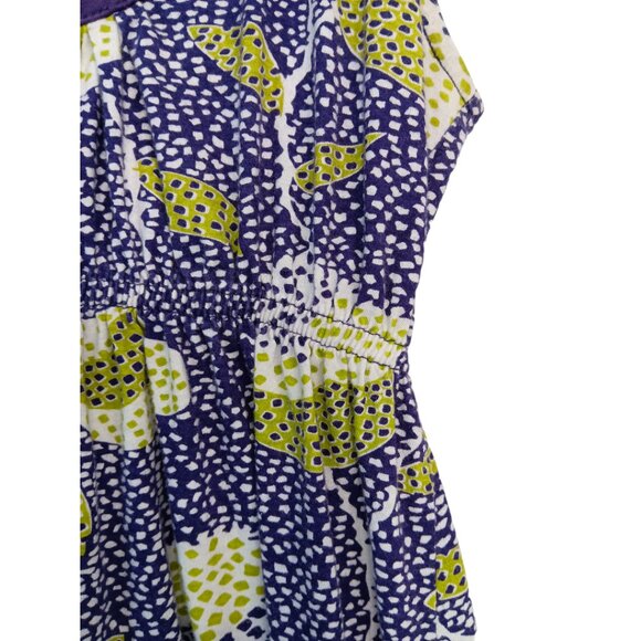 Ezekiel Women's -Baby Doll Tank Top- Purple Green White Small - Picture 9 of 16